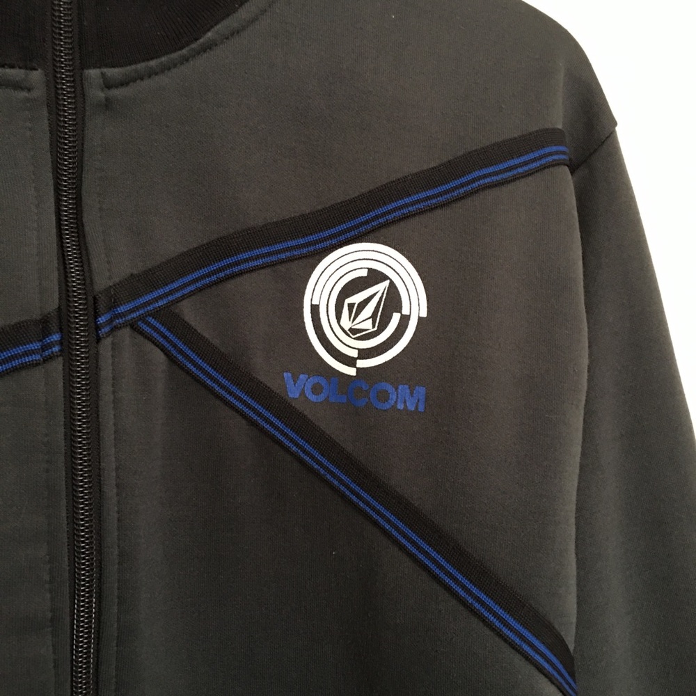 ✖️SOLD✖️Volcom Mens Full Zip Grey Track Jacket - Picture 4 of 8
